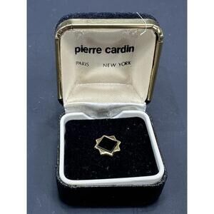 VTG Pierre Cardin Tie Tack Vintage Necktie Pin Gold Tone Fashion Men's Jewelry